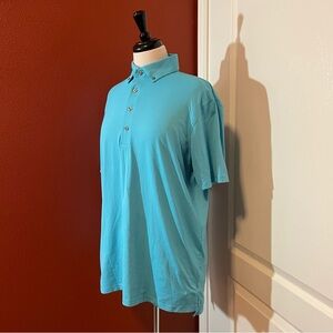 Greyson Men’s Cayuse Aquamarine Breathable Short‎ Sleeve Polo Golf Shirt